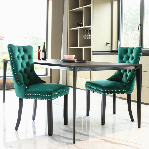 Set velvet upholstered - of,