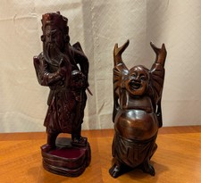 2 x Vintage Oriental Wood