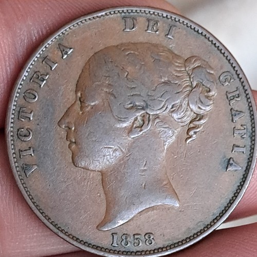 1858 penny - trident),