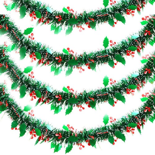 Luxury green christmas tinsel - luxury,