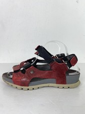 Wolky Red Grey Leather Walking