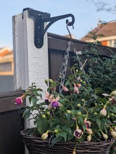 Small Easy fit Hanging basket brackets for concrete fence posts