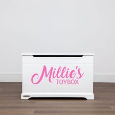 Personalised Toy Box Name Sticker - Boys Girls Toybox decals
