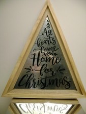 A FRAME GALVANIZED CHRISTMAS HOME WOOD FARMHOUSE WINTER WONDERLAND SIGN