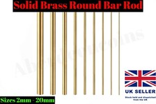 2 - 20mm Solid Brass Round Bar