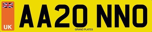 Aaron number plate aa20 - o,
