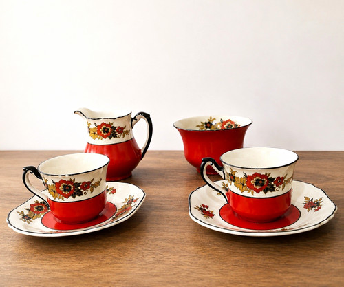Wedgwood richlieu red floral - wedgwood,