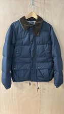 Polo Ralph Lauren Quilted Coat - Navy Blue - Men's Size S - Corduroy Collar