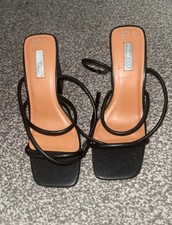 Primark Black Wedge Heels Size
