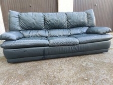 Ikea leather 3 seat sofa