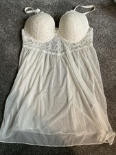 Matalan Bra Nightie 36b Cream Extra Push-up Padding Underwired