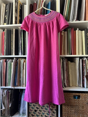 Boden pink embroidered cotton - embroidered,