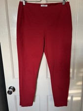 Lovely TOAST Cotton & Elastane Red Trousers Size 12 Excellent Condition! 
