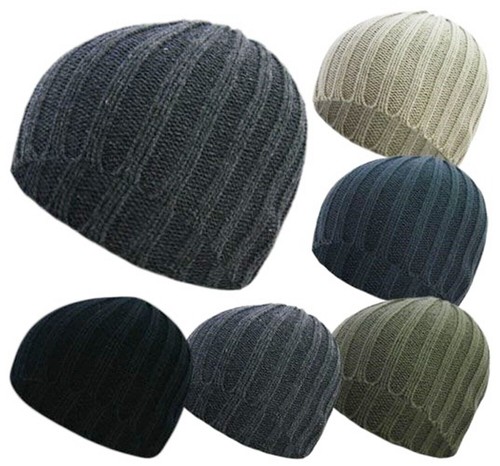 Mens womens beanie hat rib - mens,