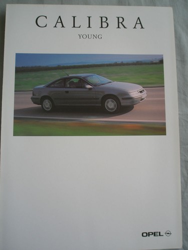 Opel calibra young brochure - calibra,