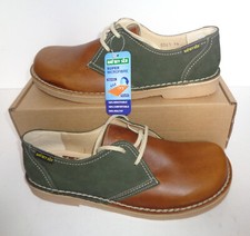 New Ladies Brown Green Leather