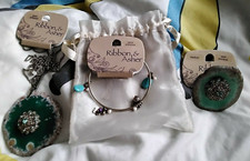 New Ribbon & Asher x3 bundle Jewellery gemstone necklace bracelet ring
