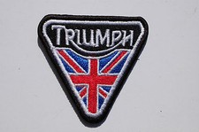 Triumph + Union Flag - Timing Cover - Iron/Sew On Patch  No535