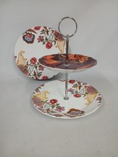 V & A 2 Tier Cake Stand Toile