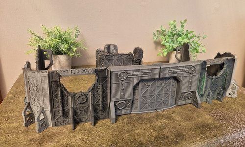 Battle damaged gated - damaged, complex