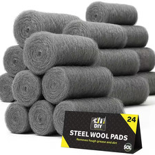 12x Steel Wire Wool Pads | Top