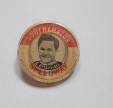 E BRECKNELL     SOUTHAMPTON SPEEDWAY 1950`s  original photo badge