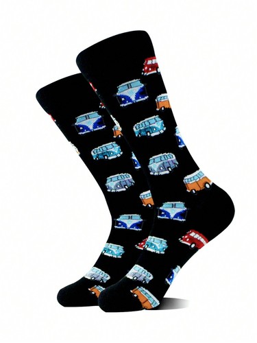 Car pattern crew socks - pattern,
