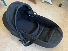 EXCELLENT CONDITION Babyzen Yoyo Bassinet Black with Adapters and Rain Cover 