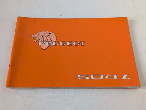 Peugeot 504 owners manual - 504,