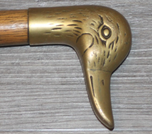 Vintage solid brass - duck, head