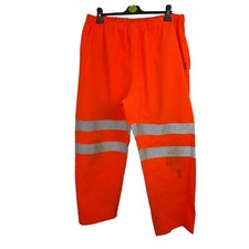 Cosalt Waterproof Trousers Hi Vis Hi Viz Goretex Work HV12 Orange Railway GradeB