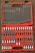 Trident 32 Piece 1/2" dr Torx Socket Bit Set T20 - T70 & 55 - 200mm Long T130550