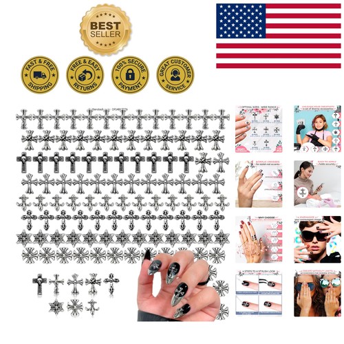 120 silver cross - cross, nail
