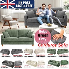 3 4 Seater Corduroy Sofa