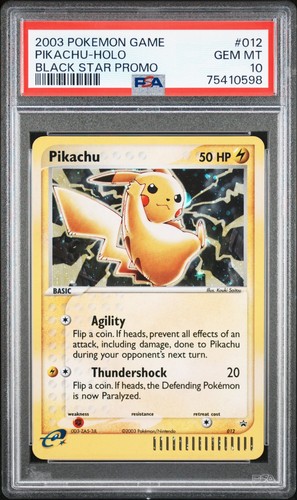 Pikachu 012 black star promo - black,
