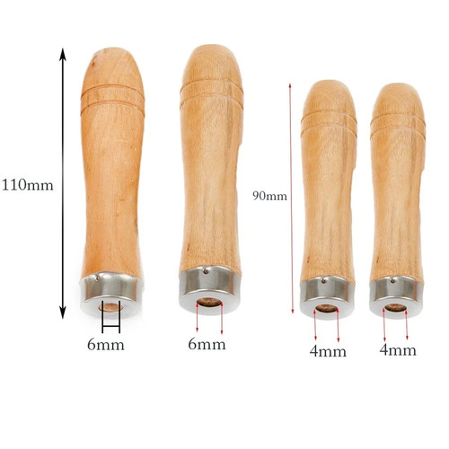 4pcs wooden handle - wooden,