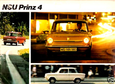 NSU Prinz 4 L & Super Prinz 4 1968-1969 UK Market Sales Brochure FAIR