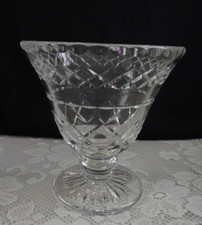 Crystal Footed Trumpet Vase