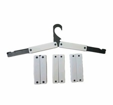 set of 4 Vintage Folding Travel Coat Clothes Hangers 