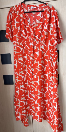 Adini orange print short - print,