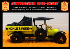 VINTAGE 1918 CROSSLEY COAL LORRY DELIVERY TRUCK KOHLE & KOKS COLLECTORS DIECAST