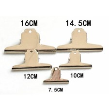 2PCS Bulldog Clips Stainless