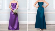 BHS Violetta Bridesmaid Dress Purple Size 8, 16 Ocean Size 10