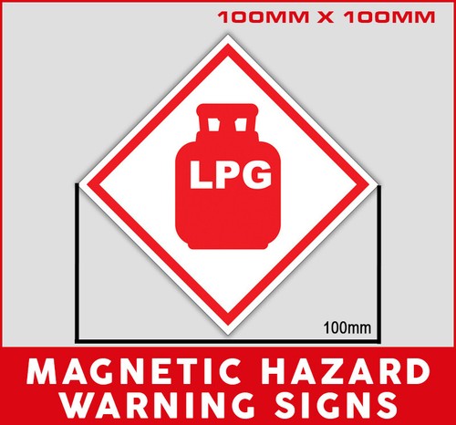 100mm magnetic hazard - hazard, warning