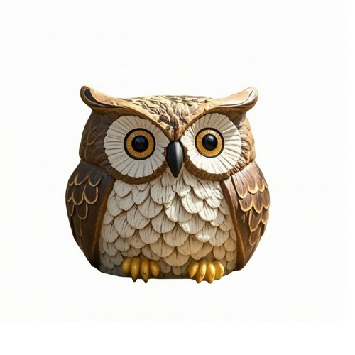 Resin owl planter small - planter,