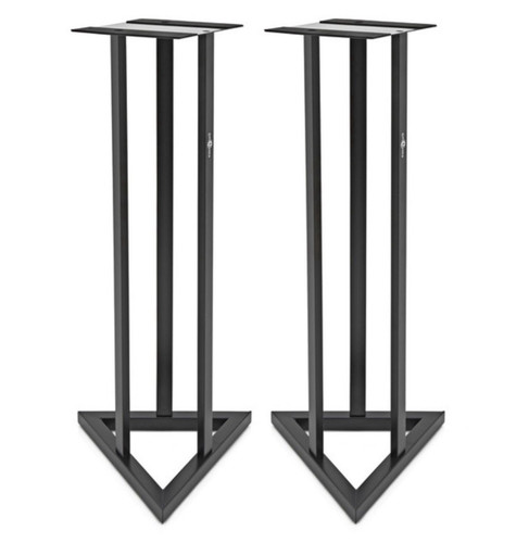 Pair black metal speaker - black,