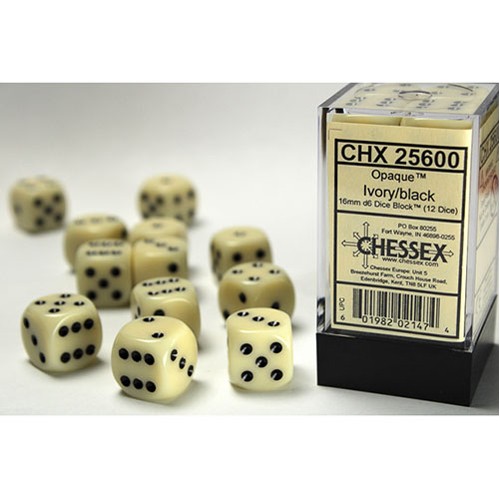 Chessex 16mm dice block - d6,