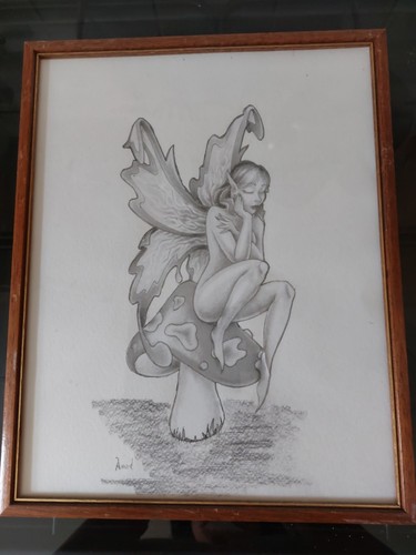 Original charcoal sketch - charcoal,