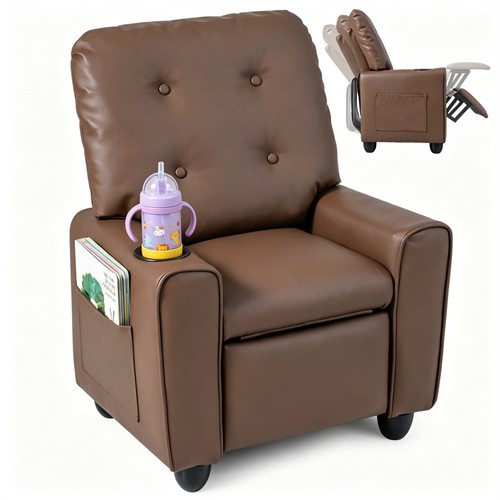 Brown kids recliner - sofa, with