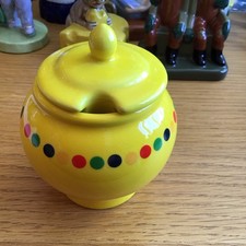 Wade Yellow Spotted Sugar Bowl (4in Height) Perfect Condition